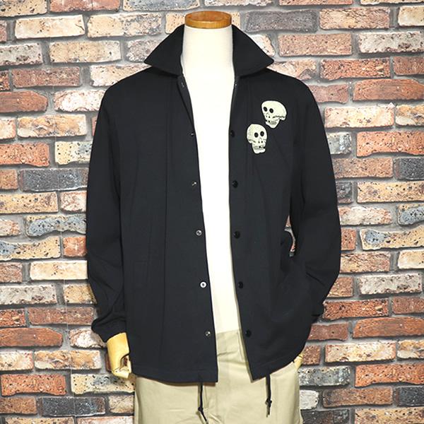 Good Rockin ジャケット L グッドロッキン ネップ生地 ロカビリー GOOD ROCKIN'（グッドロッキン） Cotton jersey Print Coach Jacket