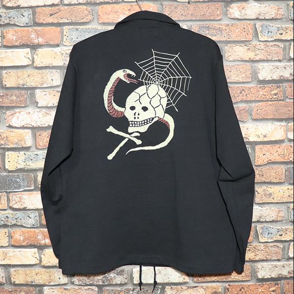 GOOD ROCKIN'（グッドロッキン） Cotton jersey Print Coach Jacket