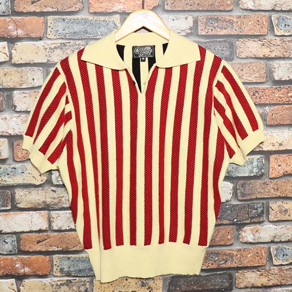 GOOD ROCKIN'（グッドロッキン） Vintage style Stripe S/S Knit Shirt