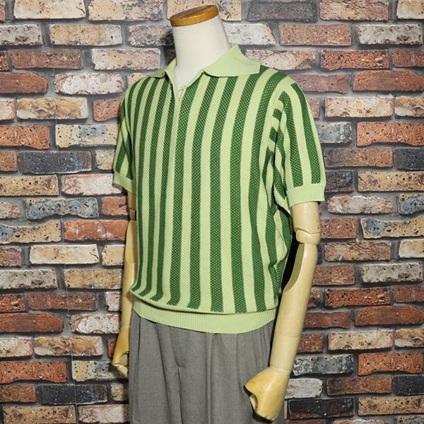 GOOD ROCKIN'（グッドロッキン） Vintage style Stripe S/S Knit Shirt