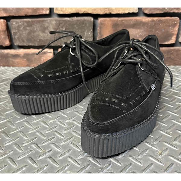T.U.K T.U.K. ティーユーケー Black Suede Mondo Pointed Creeper