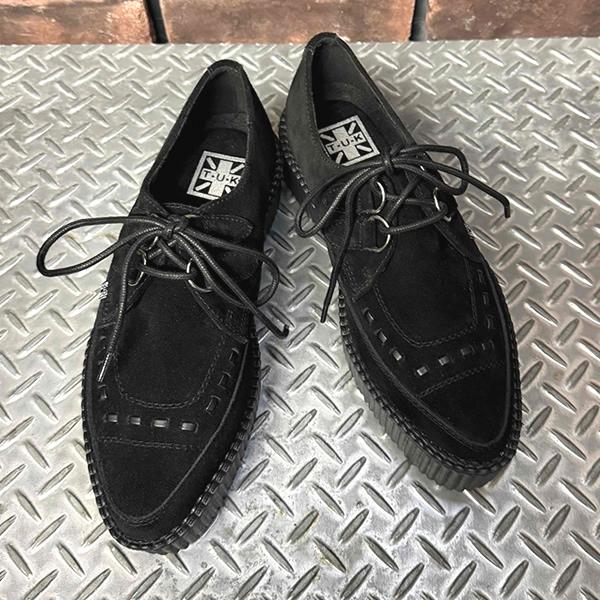 T.U.K T.U.K. ティーユーケー Black Suede Mondo Pointed Creeper