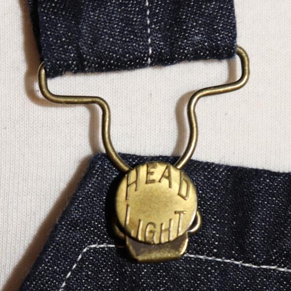 HEAD LIGHT ヘッドライト 9.5oz. SPECIAL WEAVE DENIM HIGH BACK OVERALLS スペシャルウィーブデニム ハイバックオーバーオールズ HD42611 東洋エンタープライズの画像