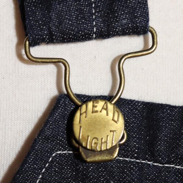 HEAD LIGHT ヘッドライト 9.5oz. SPECIAL WEAVE DENIM HIGH BACK OVERALLS スペシャルウィーブデニム ハイバックオーバーオールズ HD42611 東洋エンタープライズの画像
