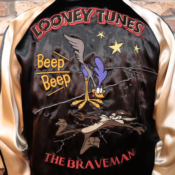 ブレイブマン×ルーニーテューンズ/リバーシブルスカジャン/SIZE L/アラスカ LOONEY TUNES CLASSIC The BRAVE-MAN ×LOONEY TUNES ザ・ブレイブマン