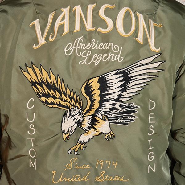 VANSON イーグル刺繍 ジャケット 楽天市場】アウトレット!!バンソン イーグル刺繍 N-1 デッキ