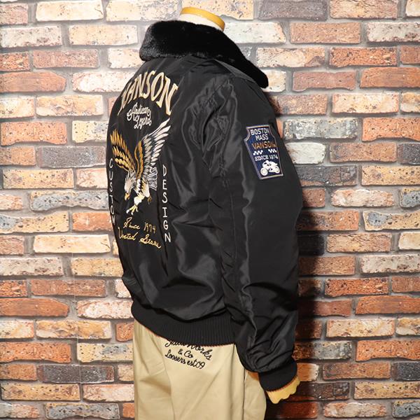 VANSON（バンソン） B-15B イーグル刺繍フライトジャケット NVJK-2404