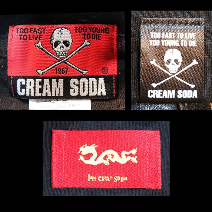 クリームソーダ CREAM SODA/クリームソーダ ◇CS新ドクロTシャツ