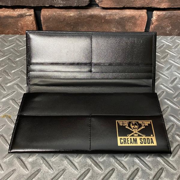 クリームソーダ（CREAM SODA） ◇無地サイフ◇ ◇BLACK◇ PD14GS