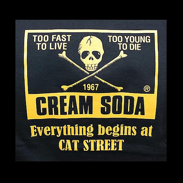 CREAM SODA/クリームソーダ　◆CS 1967ダブル立ちネコTシャツ◆   PD15T-03BLACK｜rocknroll｜04
