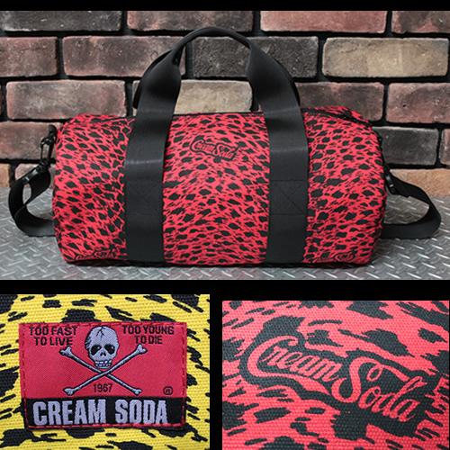 CREAM SODA 赤黒ヒョウ柄リュック クリームソーダ CREAM SODA/クリームソーダ ◇CSヒョウ柄バック