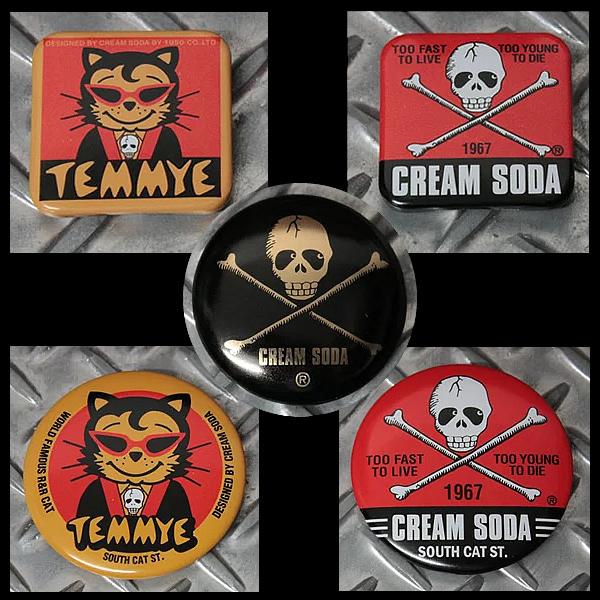 クリームソーダ（CREAM SODA） ◇CS R&R TIN BADGE◇ PD17GS-15