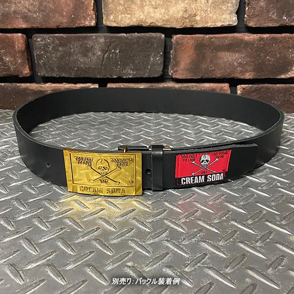クリームソーダ CREAM SODA/クリームソーダ ◇CS革ベルトBLACK クリームソーダ CREAM SODA/クリームソーダ ◇CS革ベルトBLACK
