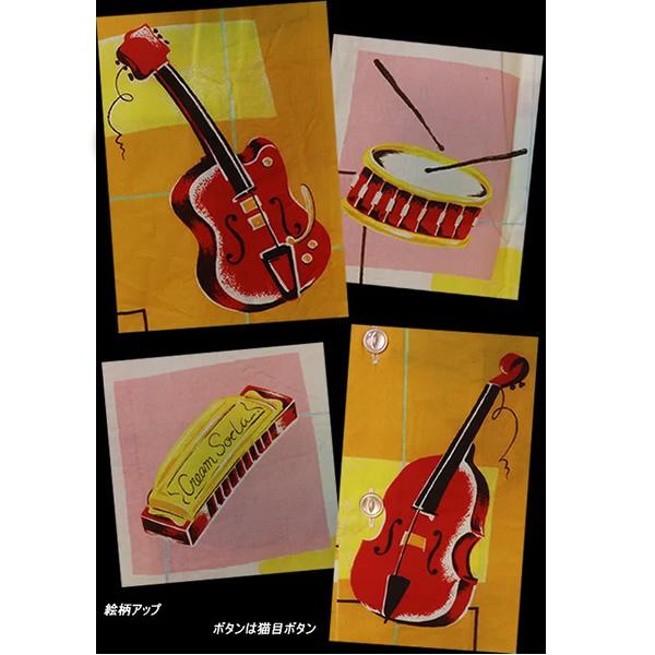 クリームソーダ（CREAM SODA） ◇CS 楽器柄プリント長袖シャツ