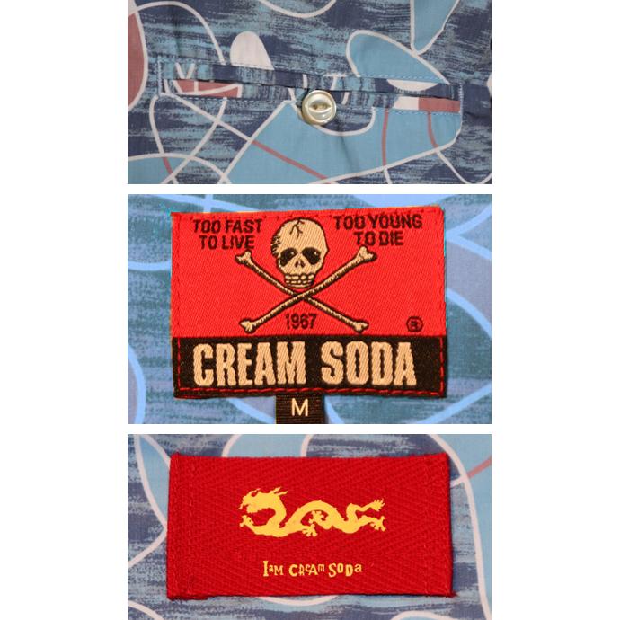 クリームソーダ（CREAM SODA） CSキドニーシェイプシャツBLUE PD23SH
