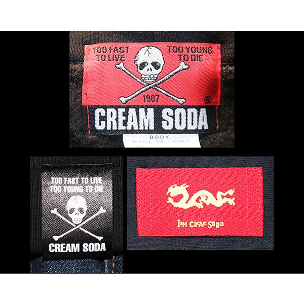 CREAM SODA クリームソーダ   CSカラベラＴシャツ  PD23T-05BLACK｜rocknroll｜07
