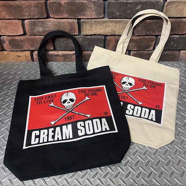 クリームソーダ（CREAM SODA） CS角ドクロトートバッグ PD24BAG-01