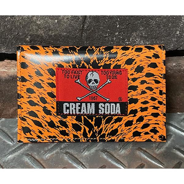 CREAM SODA クリームソーダ   CS ヒョウ柄パスケース ORANGE  PD24GS-03ORANGE｜rocknroll｜02