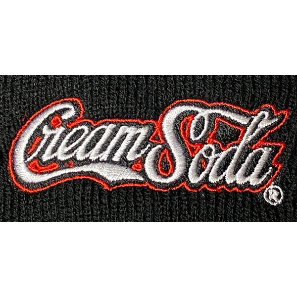 クリームソーダ CREAM SODA CS ニットキャップ カーシブロゴ刺繍 クリームソーダ CREAM SODA CS ニットキャップ カーシブロゴ刺繍