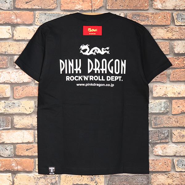 クリームソーダ ピンクドラゴン ボーリングシャツ ブラック CREAM SODA クリームソーダ ピンクドラゴン ボーリングシャツ ブラック