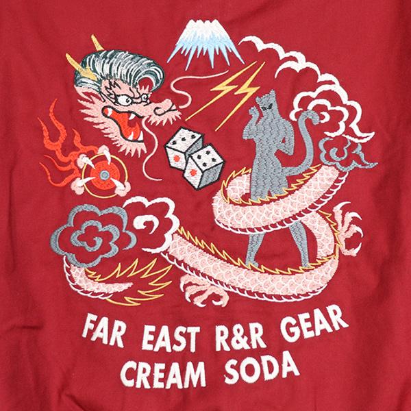 クリームソーダ（CREAM SODA） RD刺繍ブルゾン PD26BL-01 ロカビリー