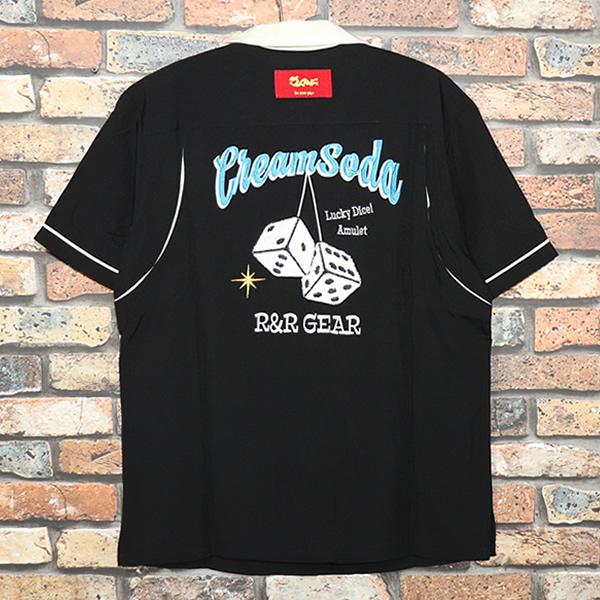 クリームソーダ（CREAM SODA） 双龍刺繍シャツ PD26SH-02 ロック