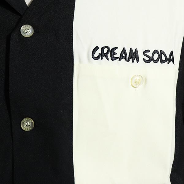 クリームソーダ ボーリングシャツ　XL クリームソーダ（CREAM SODA） 縦切り替えしシャツ PD26SH-03 ロック