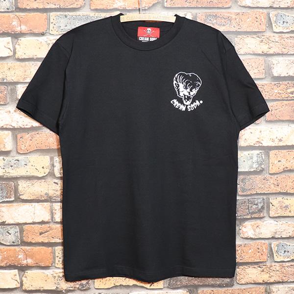 CREAM SODA★BLACK CATS★立ち猫フィギュア★新品★ブラック クリームソーダ（CREAM SODA） CREM SODA CS ドラムネコTシャツ PD26T