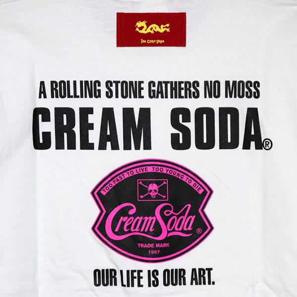 ROCK'N' ROLL ROCKET 2 CREAM SODAクリームソーダ クリームソーダ（CREAM SODA） ○送料無料○ CS ストローTシャツ PD26T
