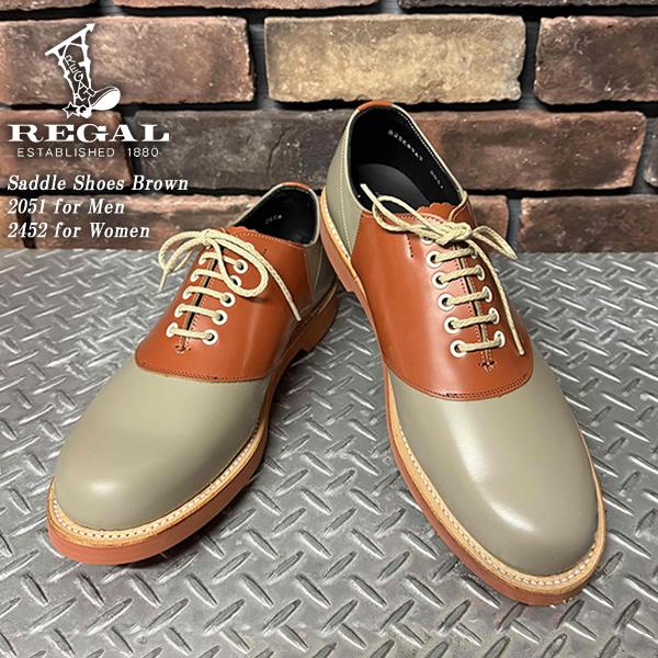 REGAL（リーガル） Saddle Shoes BROWN for Men & Women サドル