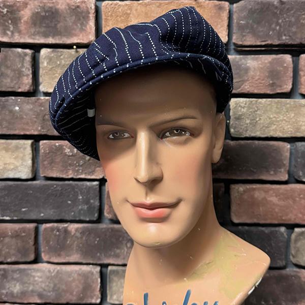 SUGAR CANE シュガーケーン 9oz. WABASH STRIPE APPLEJACK CAP