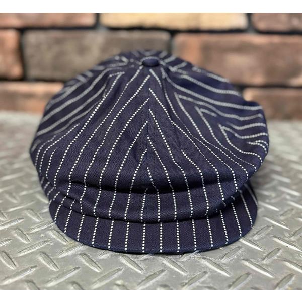 SUGAR CANE シュガーケーン 9oz. WABASH STRIPE APPLEJACK CAP