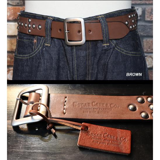 SUGAR CANE シュガーケーン STUDS BELT スタッズベルト SC02321 SUGAR CANE シュガーケーン STUDS BELT スタッズベルト SC02321