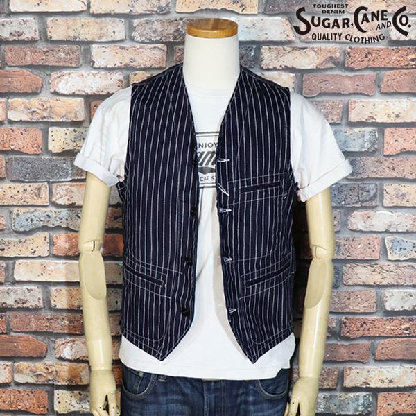 SUGAR CANE CANE/シュガーケーン WABASH STRIPE WORK VEST