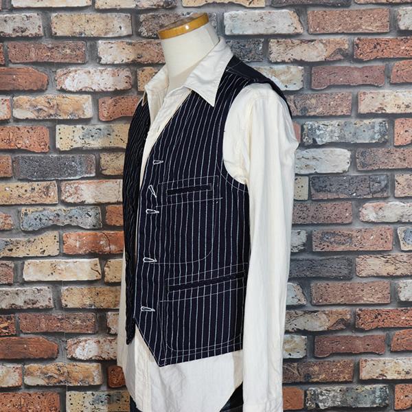 SUGAR CANE シュガーケーン　ホワイト ウォバッシュ ワーク ベスト SUGAR CANE CANE/シュガーケーン WABASH STRIPE WORK VEST