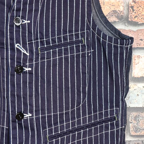 SUGAR CANE CANE/シュガーケーン WABASH STRIPE WORK VEST