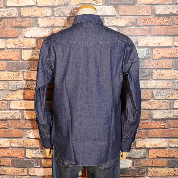 SUGAR CANE シュガーケーン　ウエスタンデニムシャツペンキ加工 SUGAR CANE シュガーケーン BLUE DENIM WESTERN SHIRT ブルーデニム