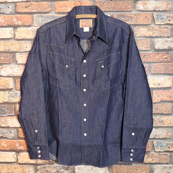 SUGAR CANE シュガーケーン BLUE DENIM WESTERN SHIRT ブルーデニム
