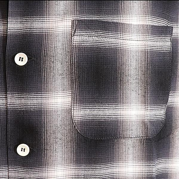 SUGAR CANE シュガーケーン RAYON OMBRE CHECK OPEN SHIRT レーヨン