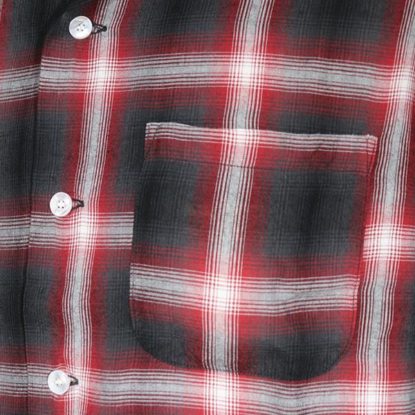 SUGAR CANE シュガーケーン RAYON OMBRE CHECK OPEN SHIRT レーヨン