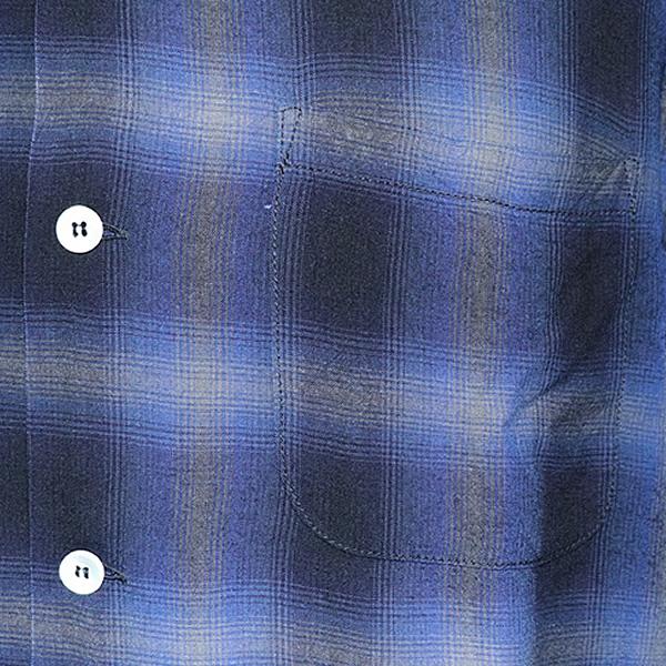 SUGAR CANE シュガーケーン RAYON OMBRE CHECK OPEN SHIRT レーヨン