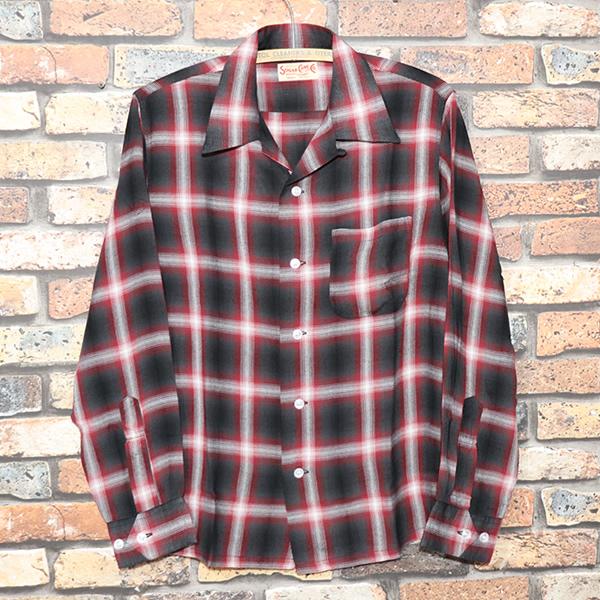 SUGAR CANE シュガーケーン RAYON OMBRE CHECK OPEN SHIRT レーヨン