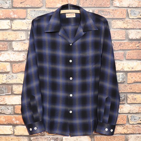 SUGAR CANE シュガーケーン RAYON OMBRE CHECK OPEN SHIRT レーヨン