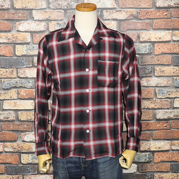 SUGAR CANE シュガーケーン RAYON OMBRE CHECK OPEN SHIRT レーヨン