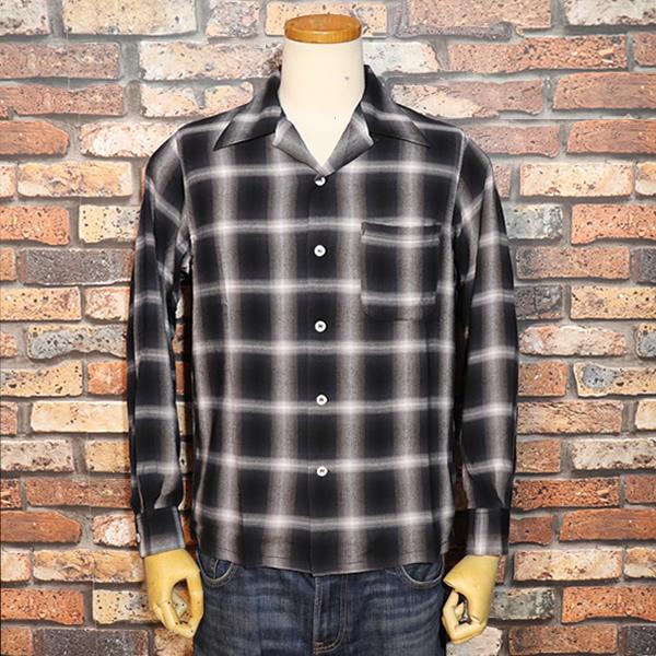 SUGAR CANE シュガーケーン RAYON OMBRE CHECK OPEN SHIRT レーヨン