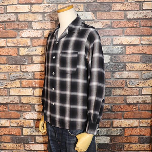 SUGAR CANE シュガーケーン RAYON OMBRE CHECK OPEN SHIRT レーヨン