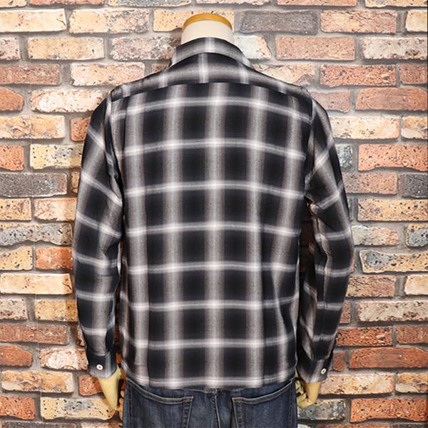 Sugar Cane & Co. レーヨンチェックシャツ SUGAR CANE シュガーケーン RAYON OMBRE CHECK OPEN SHIRT レーヨン