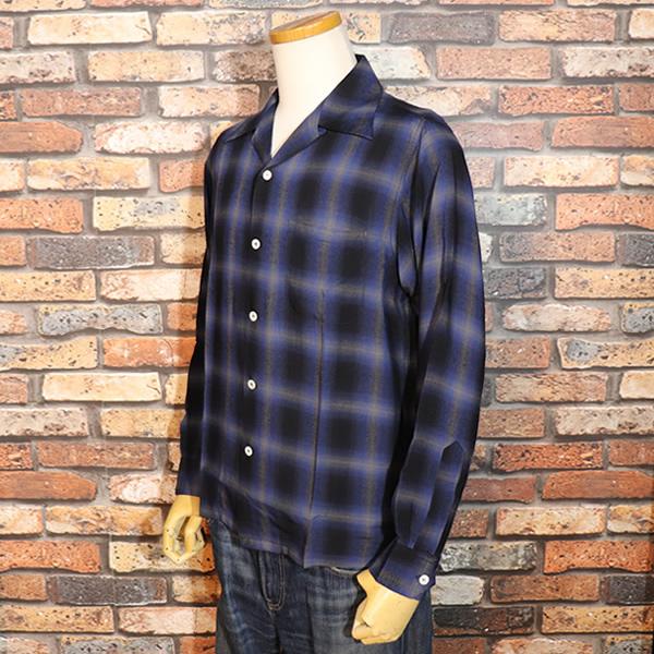 SUGAR CANE シュガーケーン RAYON OMBRE CHECK OPEN SHIRT レーヨン