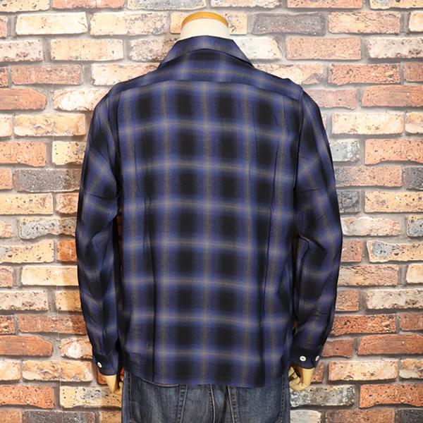 SUGAR CANE シュガーケーン RAYON OMBRE CHECK OPEN SHIRT レーヨン