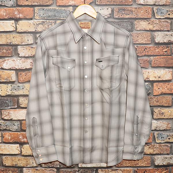 SUGAR CANE シュガーケーン OMBRE CHECK WESTERN SHIRT オンブレ